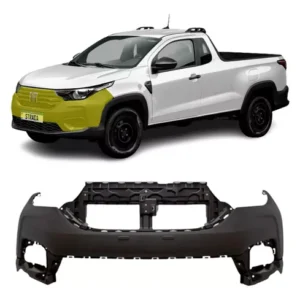 Parachoques delantero Fiat Strada Freedom 2024 Liso Negro