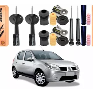Kit 4 Amortiguador Sandero 2011 2012 2013 2014 Monroe + Axios
