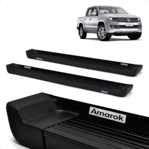 Par Plataforma de Aluminio Negro Amarok Doble Cabina 2012 2013