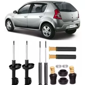 4 Amortiguador+kit Suspensión Sandero 2009 2010 2011 2012 2013 KASTEN