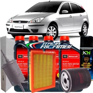 Ford Motorcraft Kit Cambio Aceite Sintetico 5w30 + Filtros Ford Focus 1.6 8v Zetec Rocam Flex 2007 2008 2009