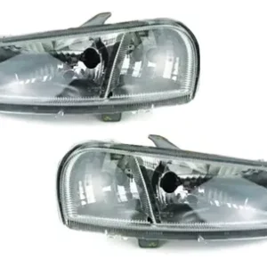 Par de faros cromados izquierdo derecho Celta 2003